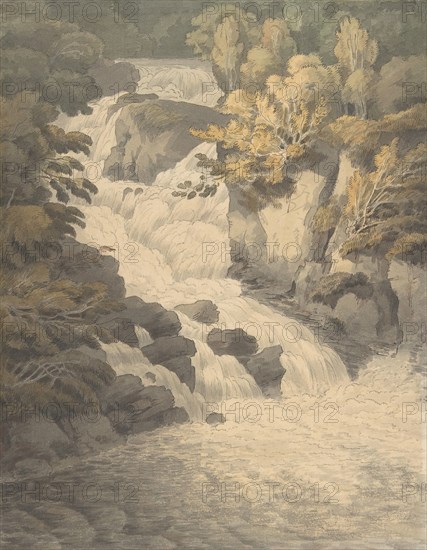 Cascade of the Aray at Inveraray (Scotland), June 30, 1791. Creator: John White Abbott.