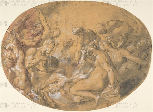 Satyrs and Nymphs, ca. 1599. Creator: Joseph Heintz the Elder.