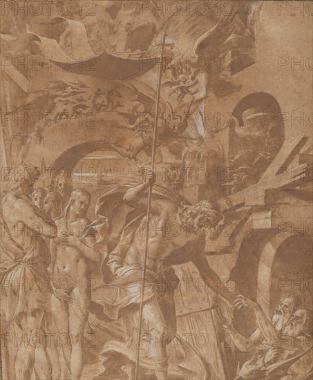 Christ in Limbo, ca. 1547-48. Creator: Luca Penni.