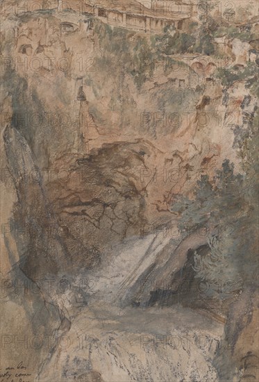 View of the Cascades at Tivoli, ca.1724-33. Creator: Nicolas Delobel.