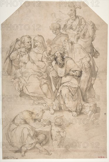 The Adoration of the Magi, 1500-1571. Creators: Nosadella, Jesus Christ.