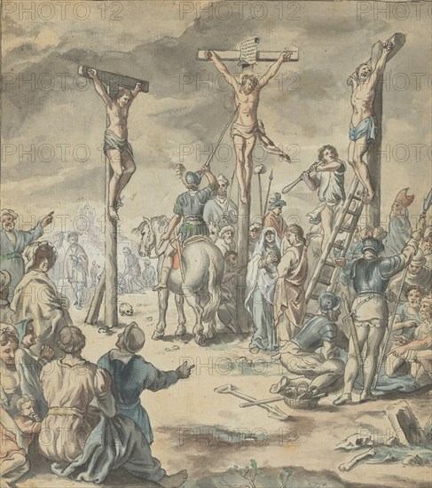 The Crucifixion of Christ, late 18th century. Creator: Pehr Hörberg.