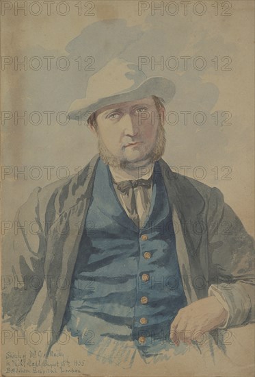 Portrait of Mr. George Bailey, 1855. Creator: Richard Dadd.