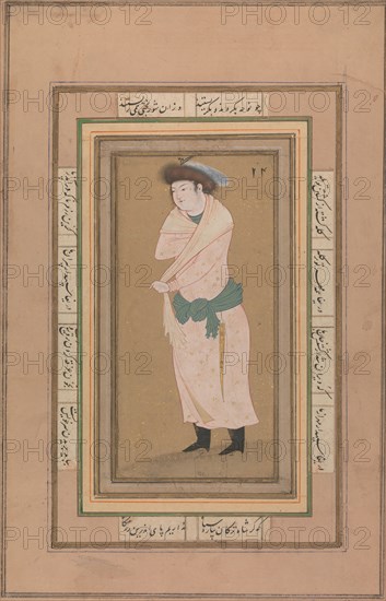 Portrait of a Man, ca. 1600. Creator: Attributed to Riza-yi 'Abbasi.