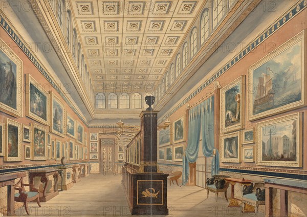 The Flemish Picture Gallery, the Mansion of Thomas Hope, Duchess Street, Portland Place, 1830-51. Creator: Robert William Billings.