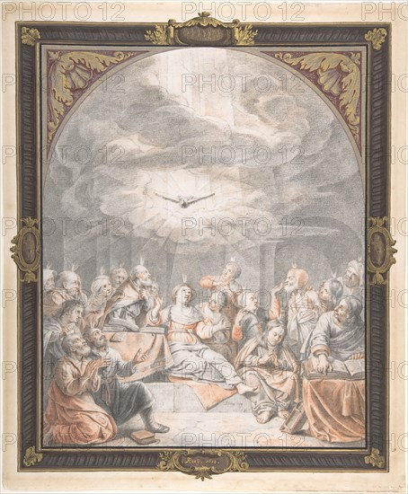 The Pentecost, early to mid-17th century. Creator: Salomon de Bray.