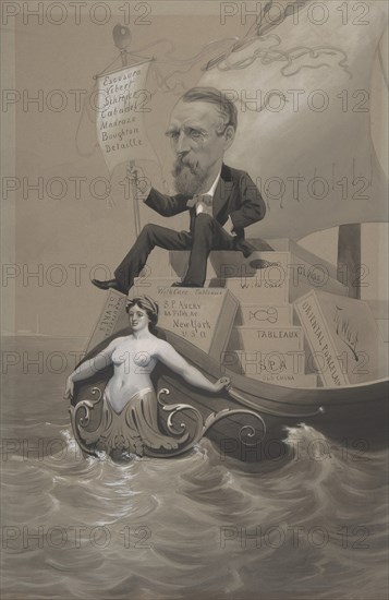 Samuel P. Avery Transporting His Treasures Across the Sea, ca. 1875-80. Creator: Theodore Wust.