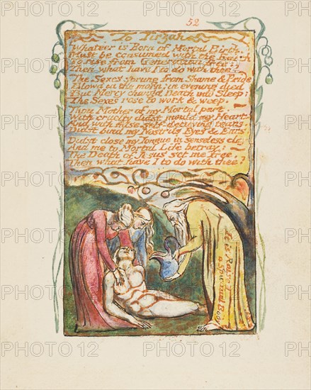 Songs of Innocence and of Experience: To Tirzah, ca. 1825. Creator: William Blake.