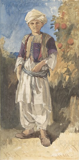 Standing Turkish Youth, 1844. Creator: William James Muller.