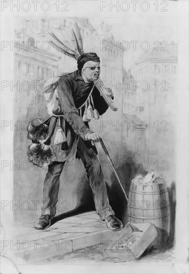 Blind Broomseller, (14th Street, New York City), ca. 1860. Creator: Unknown.