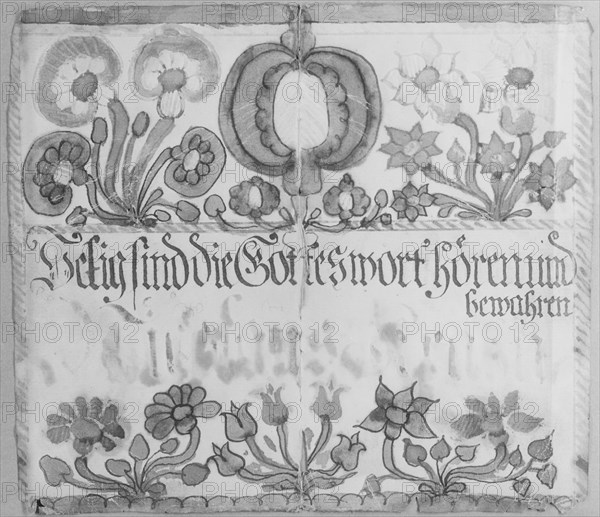 Wall Text, ca. 1785. Creator: Unknown.