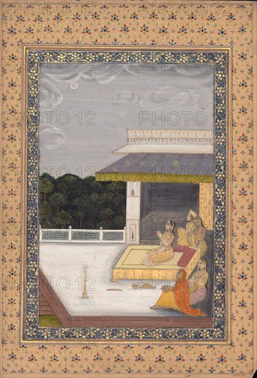 Women Enjoying the Moonlight, 18th century. Creator: Unknown.