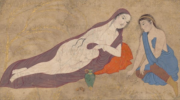 Two Lovers in a Landscape, 17th century. Creator: Unknown.