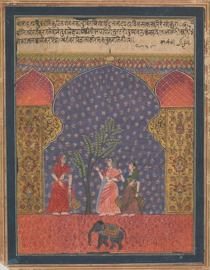 Solanki Raga, Folio from a Ragamala, ca. 1590. Creator: Unknown.