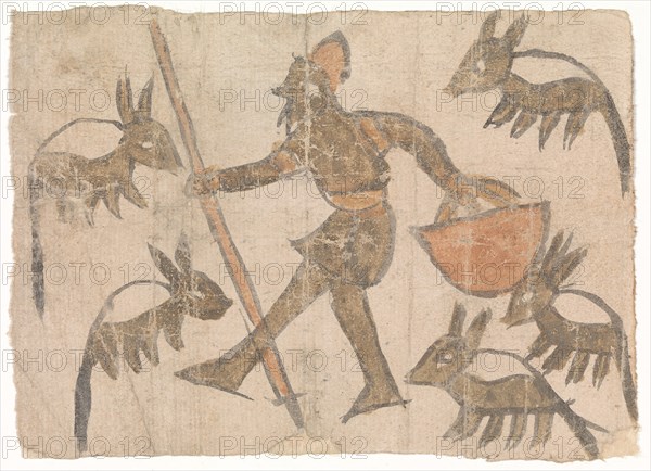 Herdsman and his Flock, second half of 12th century. Creator: Unknown.