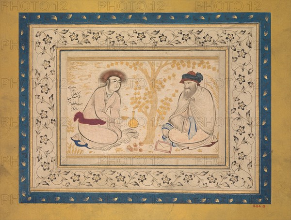 Youth and Dervish, second quarter 17th century. Creator: Unknown.