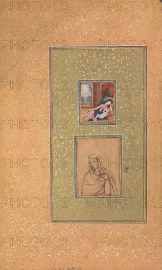 Album Page with Two Christian Subjects, late 16th century. Creator: Unknown.