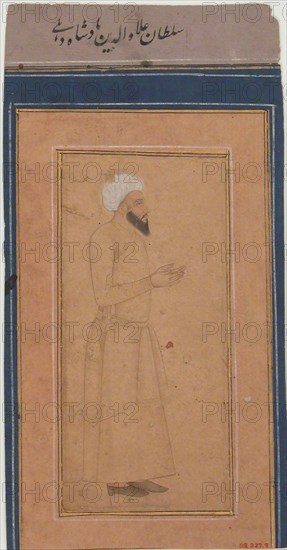 Portrait of Sultan 'Ala-ud-Din, Padshah of Delhi, late 17th century. Creator: Unknown.