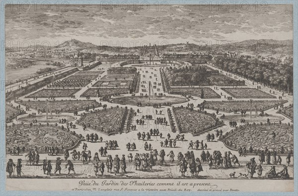 The Tuileries Garden, 1680., 1680. Creator: Adam Perelle.