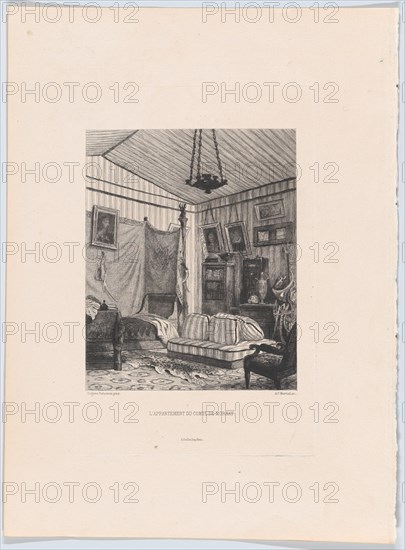 L'appartement du Comte de Mornay, 1873. Creator: Adolphe Martial Potémont.