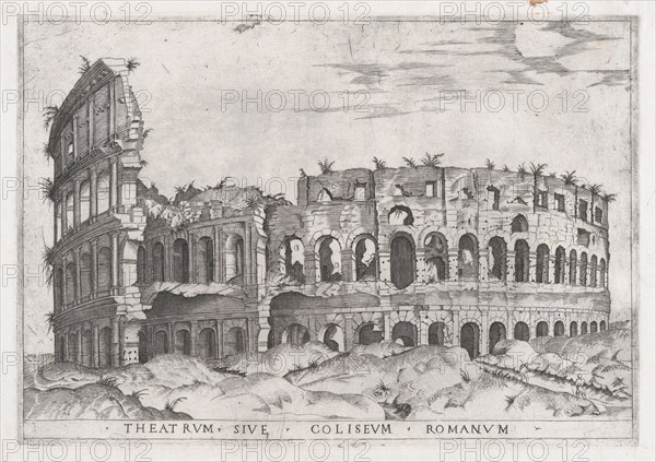 Speculum Romanae Magnificentiae: The Coloseum, 16th century., 16th century. Creator: Anon.