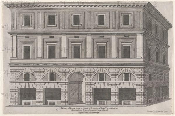 Speculum Romanae Magnificentiae: Alberini Palace, late 16th century., late 16th century. Creator: Anon.