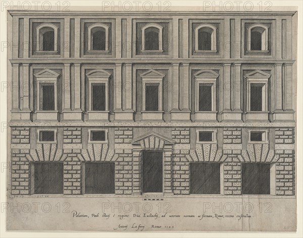 Speculum Romanae Magnificentiae: [Stazzi Palace], 1549. Creator: Anon.
