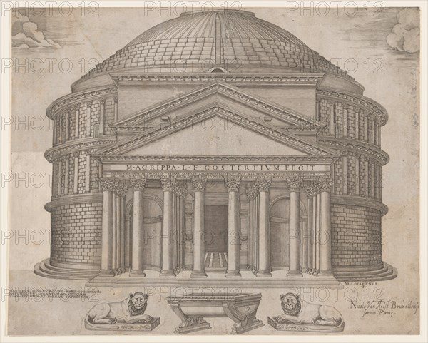 Speculum Romanae Magnificentiae: The Pantheon, 16th century., 16th century. Creator: Anon.