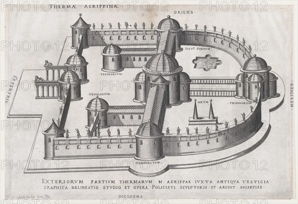 Speculum Romanae Magnificentiae: Baths of Agrippa, 1585., 1585. Creator: Anon.