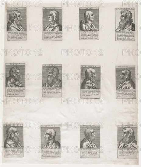 Speculum Romanae Magnificentiae: Portraits of the Ancient Philosophers, 16th century., 16th century. Creator: Anon.