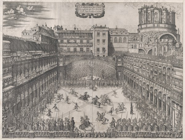 Speculum Romanae Magnificentiae: Vatican Tournament, 1565., 1565. Creator: Master HCB.