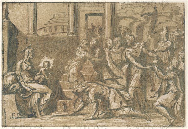 The Adoration of the Magi, 1540-50., 1540-50. Creator: ?Attributed to Niccolò Vicentino.