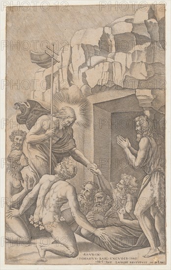 Christ in Limbo, after Raphael, 1541., 1541. Creator: Nicolas Beatrizet.