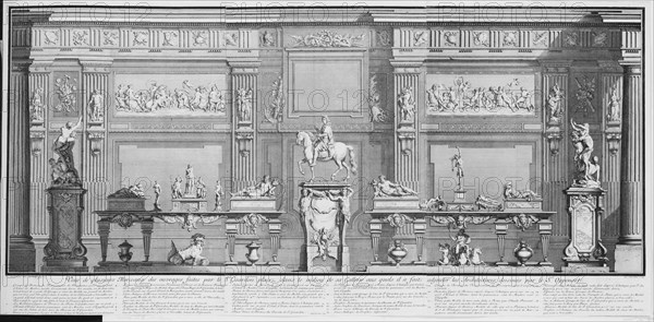 La Galerie de Girardon, 18th century., 18th century. Creator: Nicolas Chevalier.