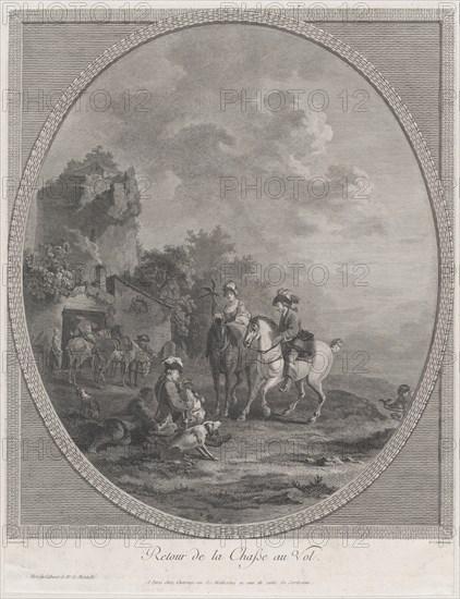 Return from the Game Hunt, 1786., 1786. Creator: Nicolas Colibert.