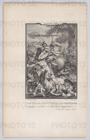 Canto 14, Stanza 45, from Orlando Furioso, 1774., 1774. Creator: Nicolas de Launay.