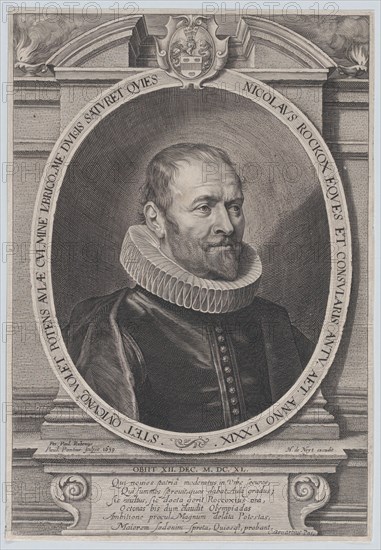 Portrait of Nicholaes Rockox, 1639., 1639. Creator: Paulus Pontius.