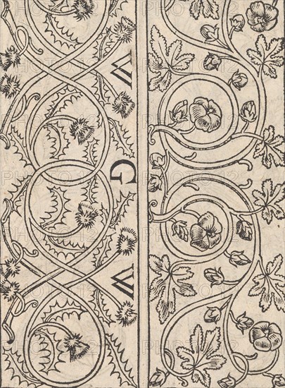 Page from Ein new kunstlich Modelbuch...(Page 17r), 1544., 1544. Creator: Peter Quentel.