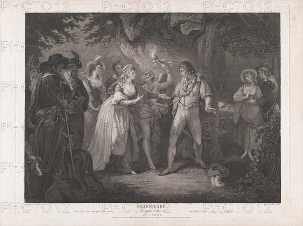 As You Like It, Act 5, Scene 4 (Shakespeare), September 29, 1792., September 29, 1792. Creator: Peter Simon.