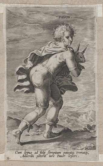 Pavor, from Prosopographia, ca. 1585-90., ca. 1585-90. Creator: Philip Galle.