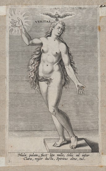 Veritas, from Prosopographia, ca. 1585-90., ca. 1585-90. Creator: Philip Galle.