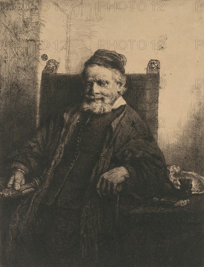 Jan Lutma, 1656., 1656. Creator: Rembrandt Harmensz van Rijn.