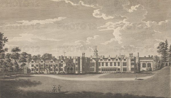 Knole, near Sevenoke, in the County of Kent, formerly a palace belonging to the Archiep..., 1777-90. Creator: Richard Bernard Godfrey.