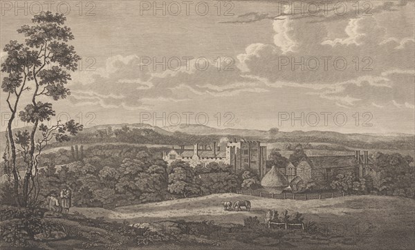 Hever Castle in the County of Kent, from Edward Hasted's, The History and Topographical..., 1777-90. Creator: Richard Bernard Godfrey.