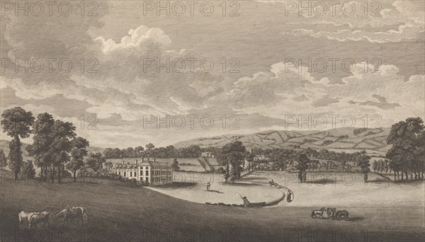 Preston Hall in Aylesford, in the County of Kent, from Edward Hasted's, The History and..., 1777-90. Creator: Richard Bernard Godfrey.