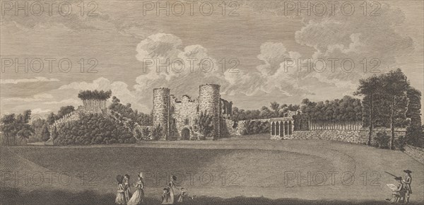 Tunbridge Castle in the County of Kent, from Edward Hasted's, The History and..., 1777-90. Creator: Richard Bernard Godfrey.