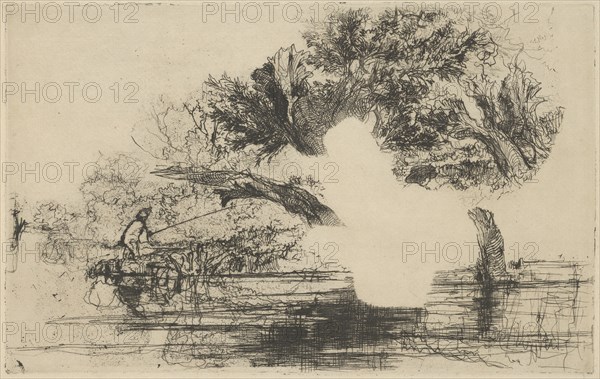 Penton Hook, 1864., 1864. Creator: Francis Seymour Haden.