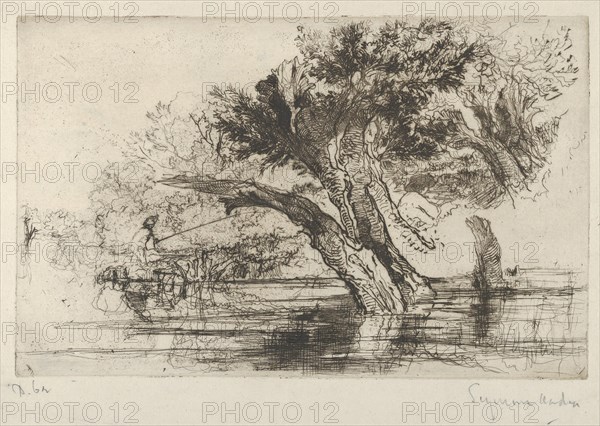 Penton Hook, 1864., 1864. Creator: Francis Seymour Haden.