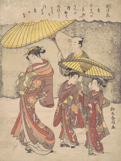 Snow, ca. 1769., ca. 1769. Creator: Suzuki Harunobu.