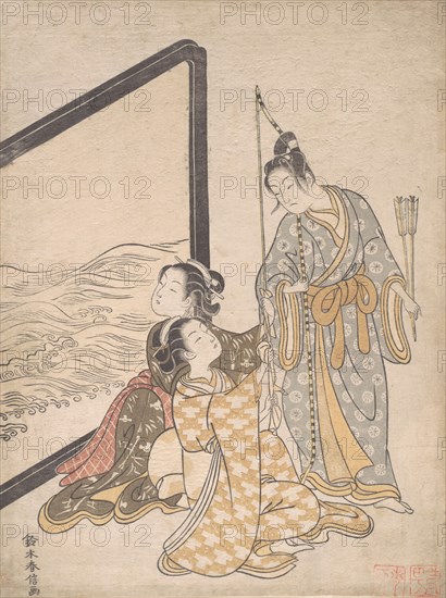 Parody of Minamoto no Tametomo, 1765., 1765. Creator: Suzuki Harunobu.